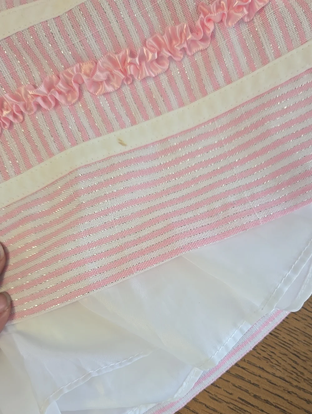 Adorable 12m Jessica Ann Pink & White Ruffled Dress with Bloomers